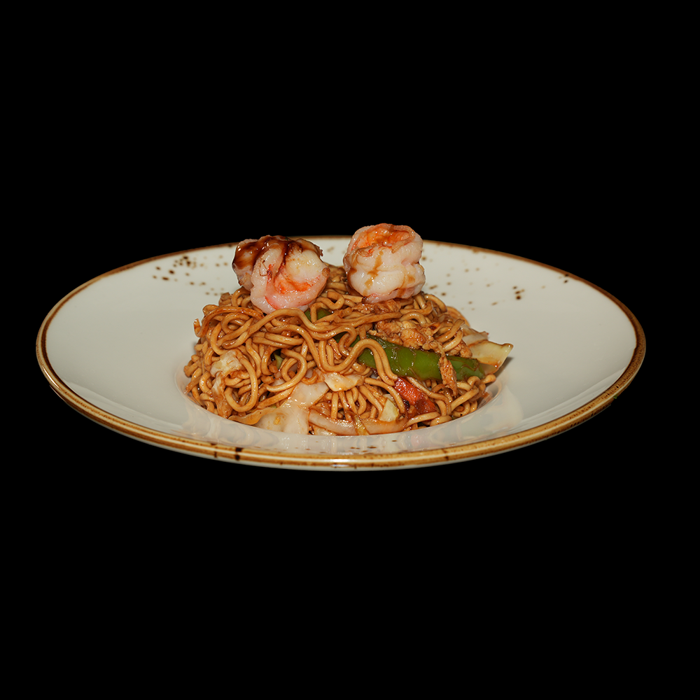 Yakisoba de langostino