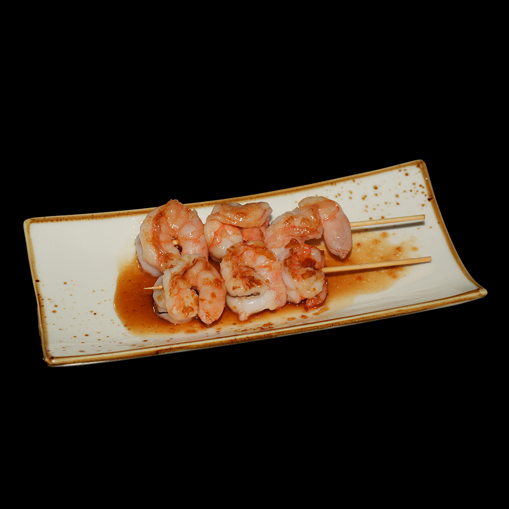 Tepanyaki de pincho de gamba